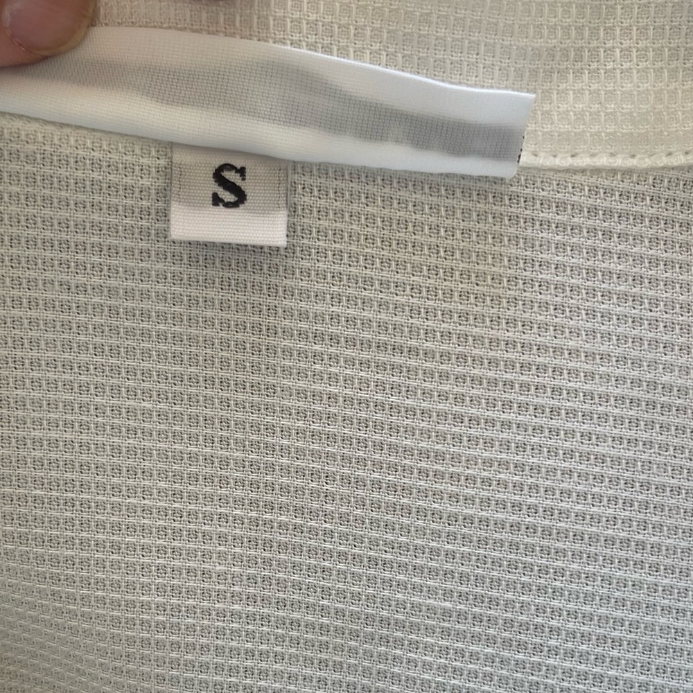 Bryn Walker White Textured Button Front Long Slee… - image 6